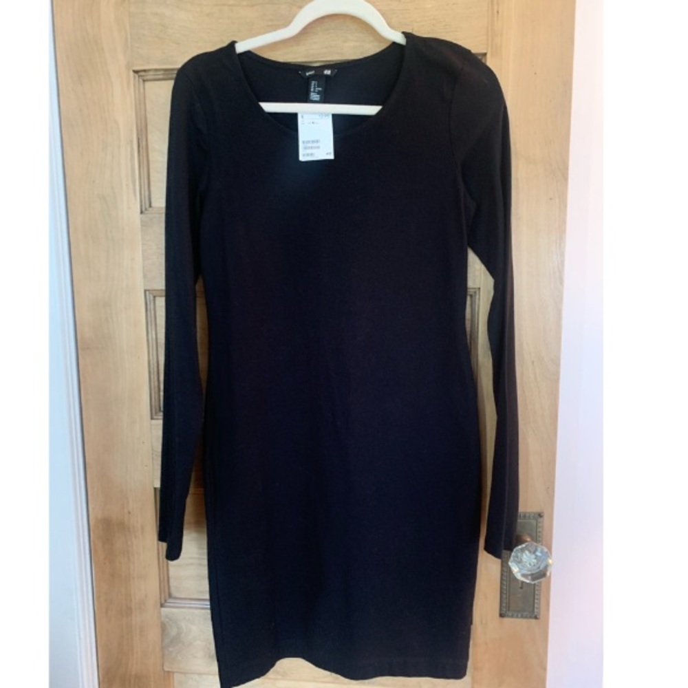 H&M classic black dress NWT